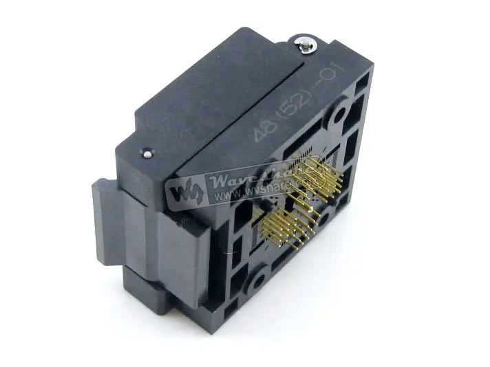 QFN-48(52)BT-0.4-01 QFN48 MLP48 MLF48 Enplas QFN 6x6 mm 0.4Pitch IC Test Burn-In Socket with Ground Pin