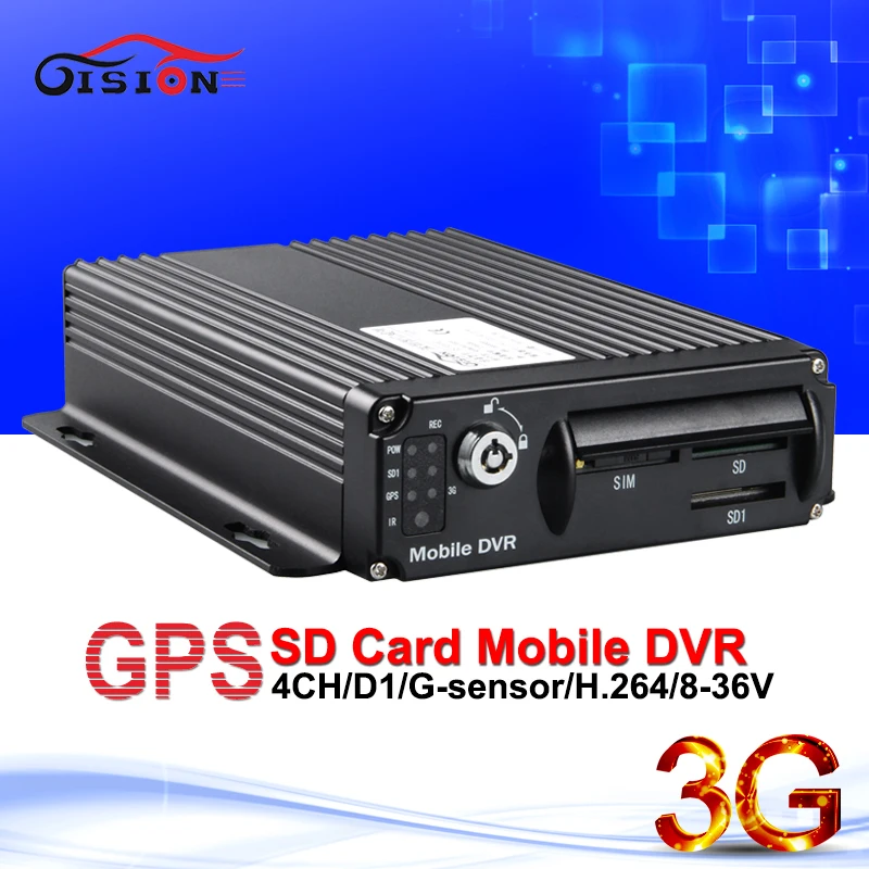 HD 4CH удаленного видео в режиме реального времени HDD 3G GPS автомобиля мобильный видеорегистратор MDVR + 2.0MP открытый металл CCTV Камера + VGA
