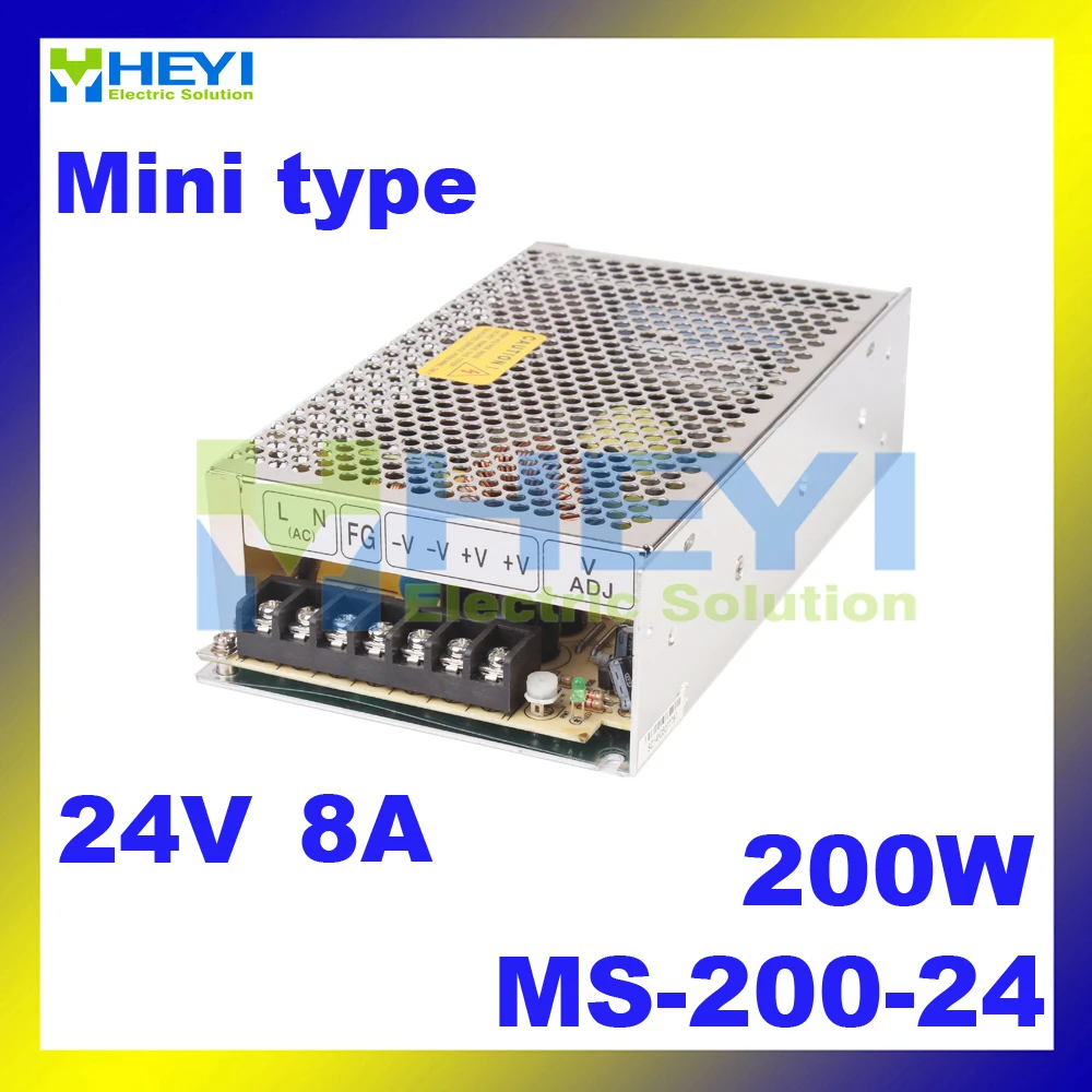CE утвержден smps ms-200-24 200 Вт 24 В 8a выключатель питания AC DC питания