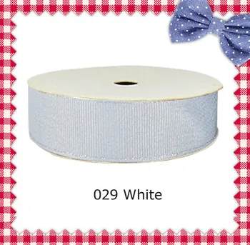 

1/8" inch (3mm) Silver Sparkle Grosgrain Ribbons