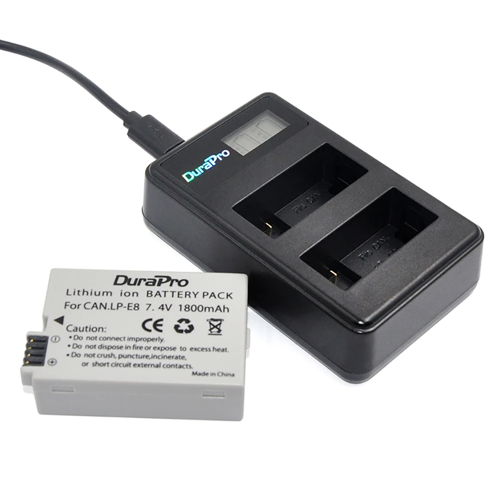 3 шт. LPE8 LP-E8 LP E8 Батарея+ ЖК-дисплей Дисплей USB Зарядное устройство для цифровой однообъективной зеркальной камеры Canon EOS 550D 600D 650D 700D Rebel T2i T3i T4i T5i поцелуй X4 X5 X6i X7