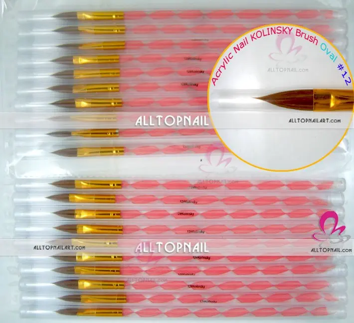 Колонок Дизайн ногтей кисть использование в Дизайн ногтей конструкции, 50 шт./лот
