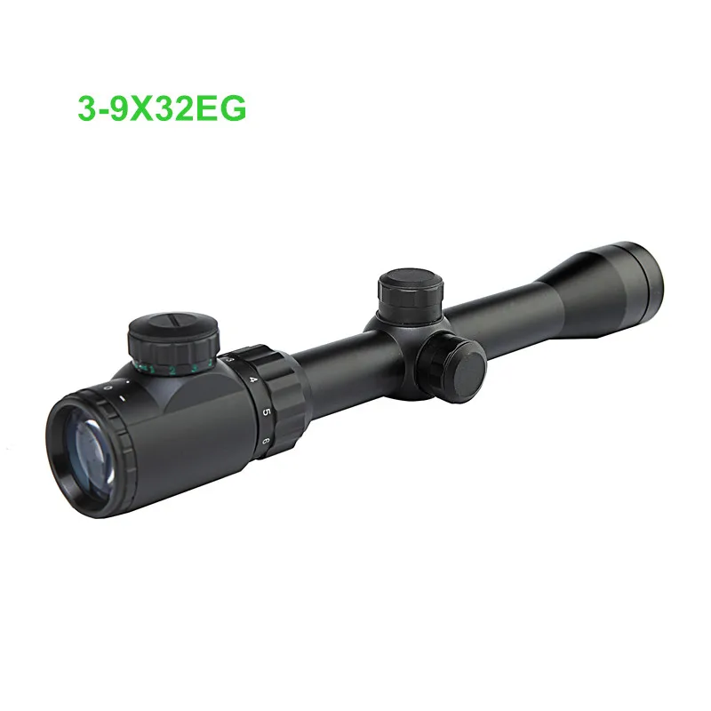 Riflescope Горячая 3-9x32 подходит для всех крепление ружья для оптики Тактический телескопический прицел для охоты
