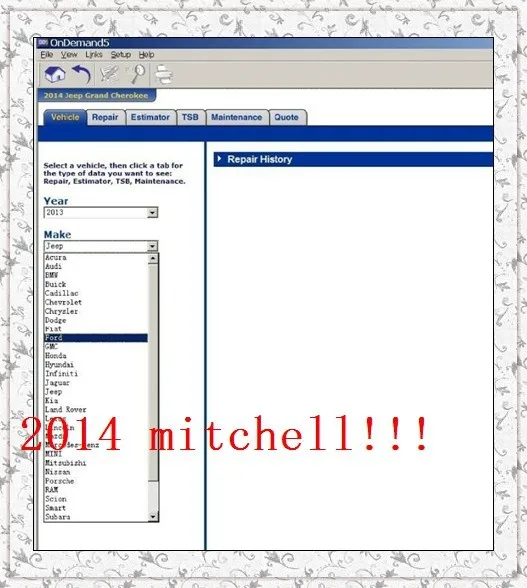 Mitchell OnDemand программное обеспечение для ремонта Alldata 750G HDD подходит Win7 Win8 Установка обслуживание Поддержка