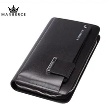 Mann Brieftasche Rindsleder Männer Brieftaschen MANBERCE Marke Mens Wallet Leder Echte Große Kapazität männer Geldbörsen Und Handtaschen