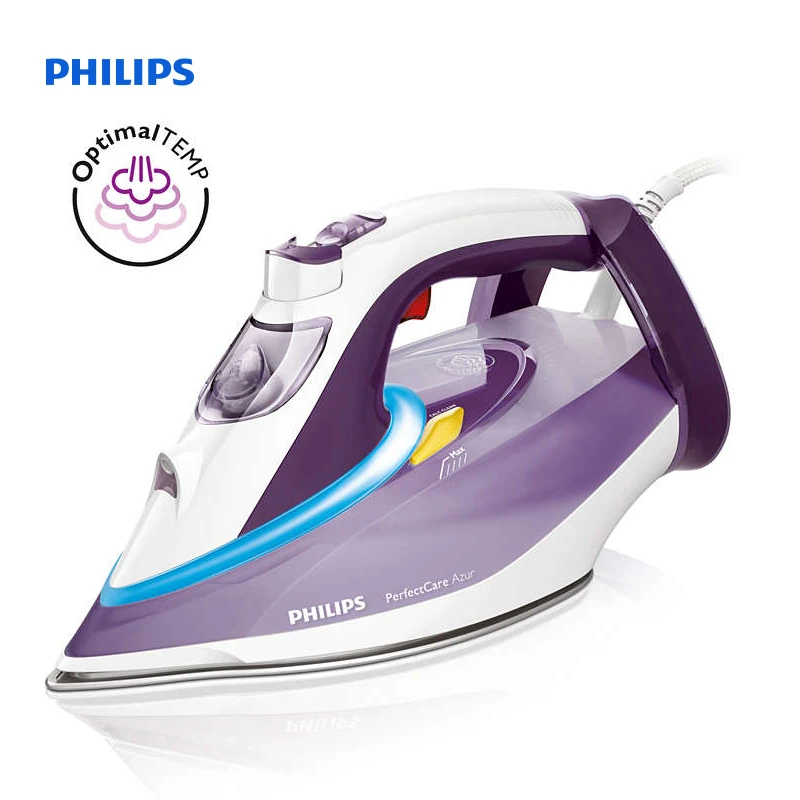 Philips PerfectCare Azur Паровой утюг с технологией OptimalTemp и подошвой T-ionicGlide Пар 50 г/мин