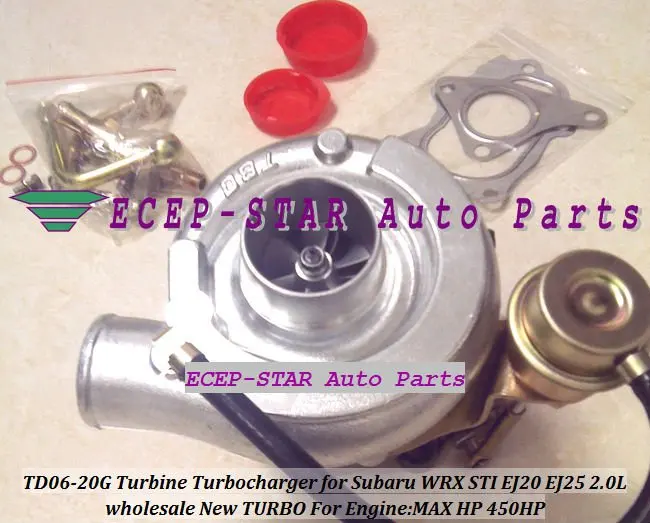 TD06-20G Turbine Turbocharger Subaru WRX STI EJ20 EJ25 2.0L MAX HP 450HP (3)