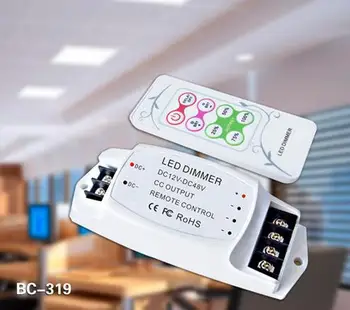

BC-319-2700 DC12V-DC48V 2.7A RF remote PWM LED light dimmer Constant Current led dimmer for pannel light