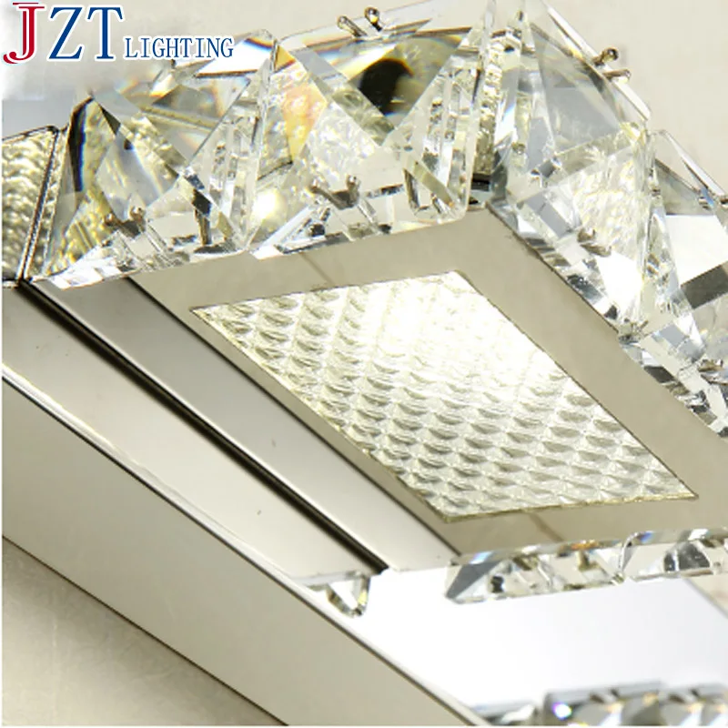 

M Led Modern Wall Mirror Lamp Bathroom Luxury Makeup Mount light Applique Liseuse Led Crystal Wall Sconce Bedroom Wall Lamp