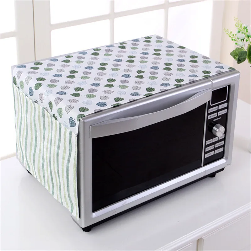 100*35cm Dustproof Oven Covers Leaf Pattern Protective Microwave Oven