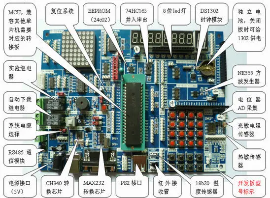 AVR+ ARM+ 51 HC6800 Экспериментальная плата микроконтроллер макетная плата обучающая доска комплект STM32