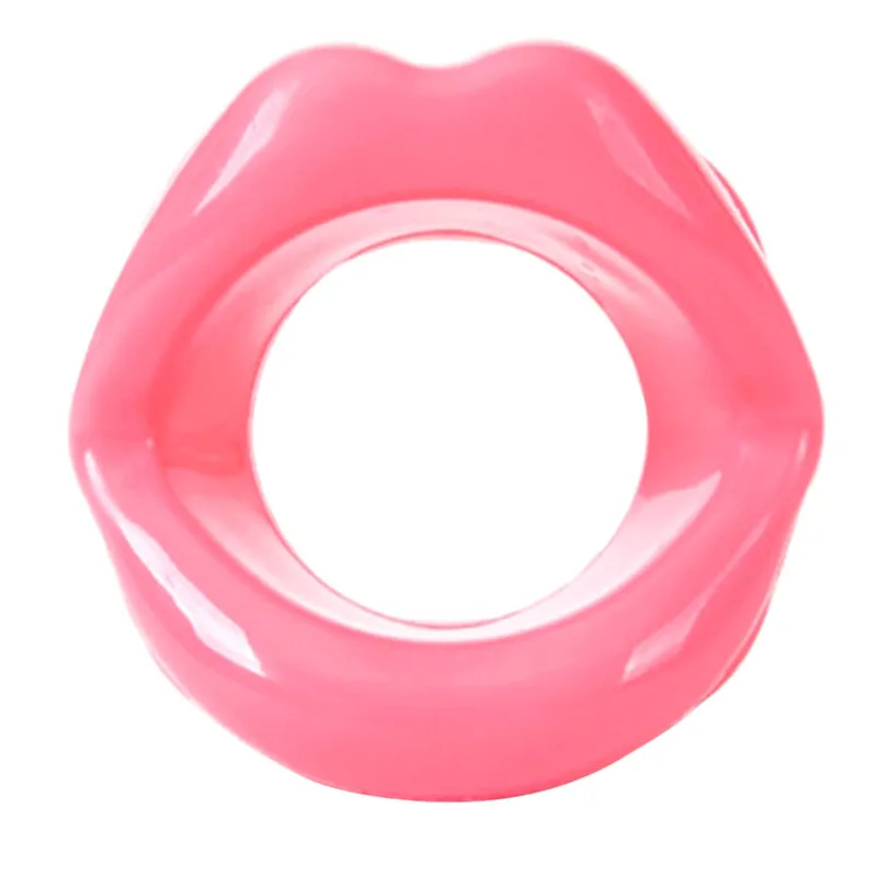 Zerosky Sexy Lips Rubber Mouth Gag Open Fixation Mouth Stuffed Oral Toys For Women Adult Games