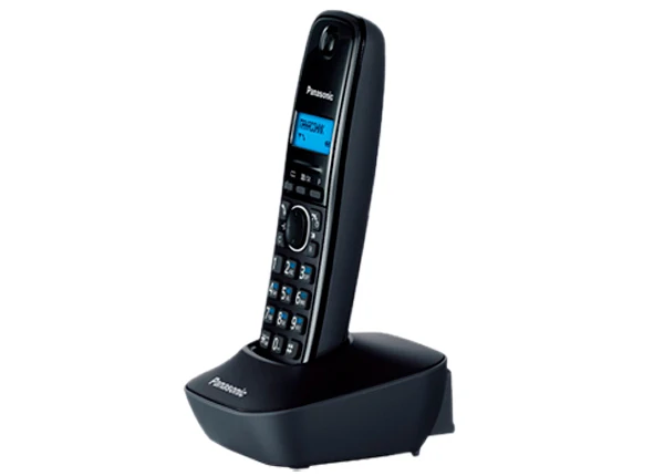 Panasonic KX-TG1611RUH DECT телефон, русифицированное меню, российский определитель номеров АОН, записная книжка на 50 контактов, 12 мелодий звонка, поиск трубки, подсветка дисплея, будильник