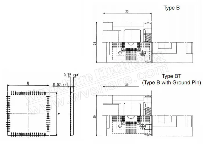 QFN68 MLP68 MLF68 QFN-68BT-0.5-01 QFN Enplas IC тестовый Адаптер для программирования с гнездом 0,5 мм шаг