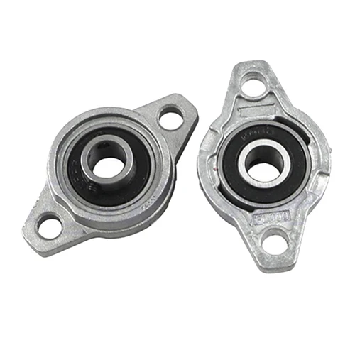 1x 10mm KFL000 Aluminium Alloy Mounted Shaft Support Flange Pillow Block Bearing in Shafts from