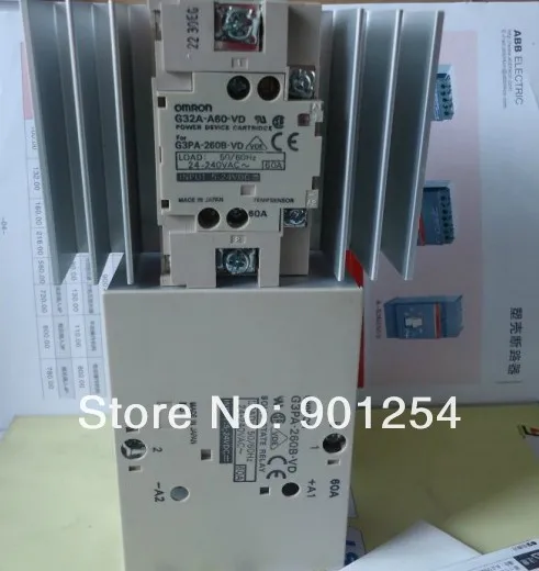 Теплоотвод реле, 60a, omron с теплоотвод твердотельные реле g3pa-260b-vd, очень тонкий Реле интегрирован с теплоотвод s