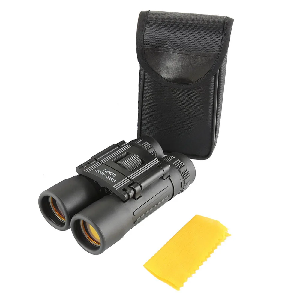 

Hunting Hd Wide-angle Binoculars Telescope12X30 Portable Red Membrane Optics Binocular Mini Telescope Luneta Binoculos