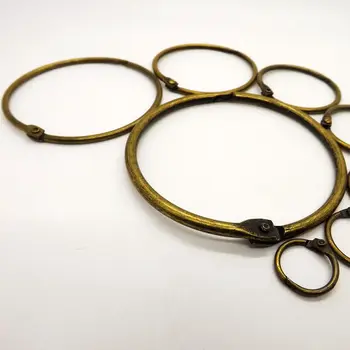 

10pcs per set antique bronze curtain ring notebook binding ring hanging ring calendar circle multipurpose ring