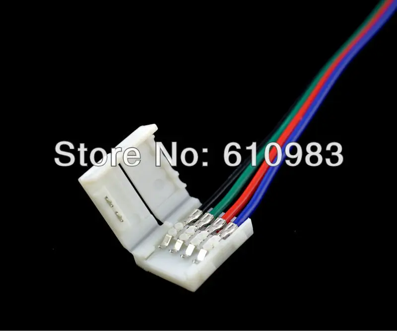 50 шт./лот 4PIN светодиодные полосы белого женский освободить сварочное 4 pin 5050 RGB 16 см кабель Бесплатная доставка