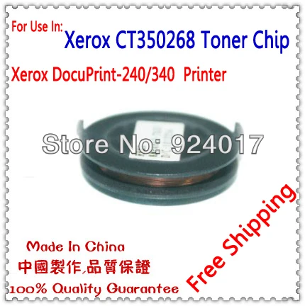 Чип картриджа с тонером для Xerox DocuPrint 240 340 лазерного принтера, использовать для Xerox CT350268 Тонер, для Xerox DP 240 чипов, для Xerox 240
