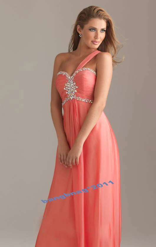 Пляжное vestido бисерное платье на одно плечо на заказ милое, с бусинами шифоновое выпускное платье подружки невесты