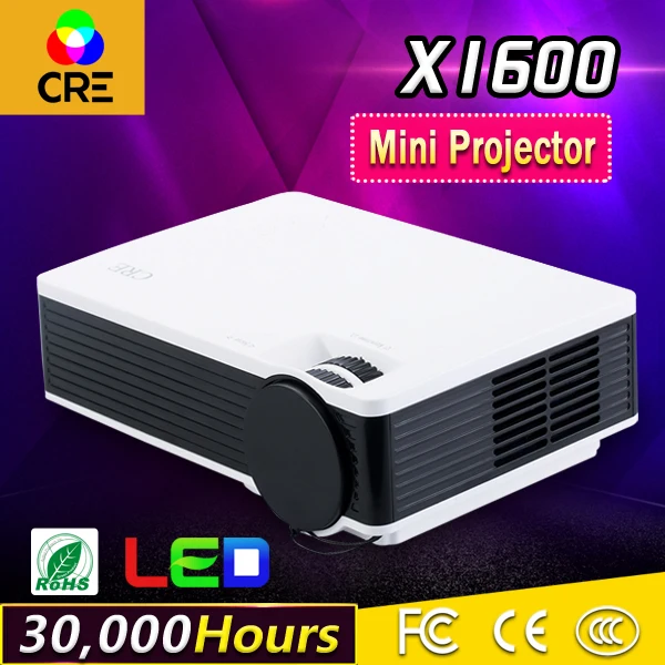 Portable 1000lumens 1080P HD Home Theater small LCD The HDMI USB Video Game multimedia LED Mini