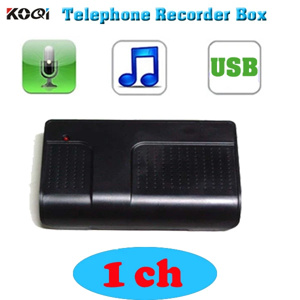 1 channel usb telephone recording box telephone call voice logger call logger