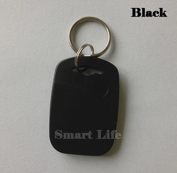 100 шт. 125 кГц Перезаписываемый RFID Бесконтактный ID брелки T5567/T5577/T5557 с металлическим кольцом (Бесплатная доставка)