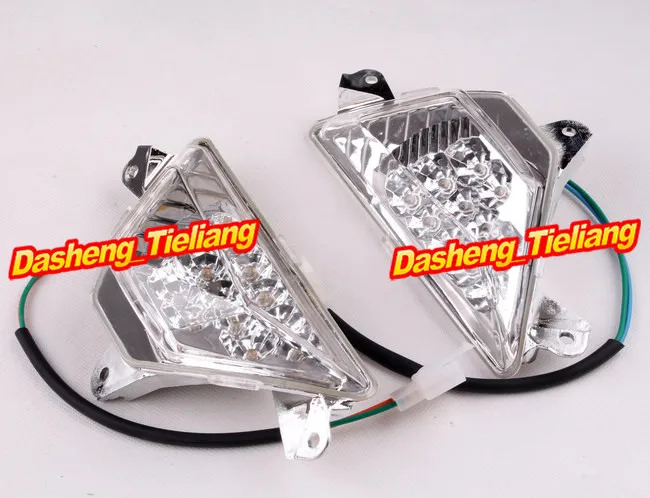 Front Turn Signals Turning Indicator Lighthing lights Blinker Lens for Kawasaki NINJA ZX6R 2013 300 & 650 ABS, Motor Accessory