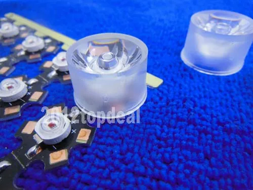 100 шт. LED Водонепроницаемый объектив держателя 60 градусов для 1 Вт 3 Вт 5 Вт светодиод высокой Мощность лампа