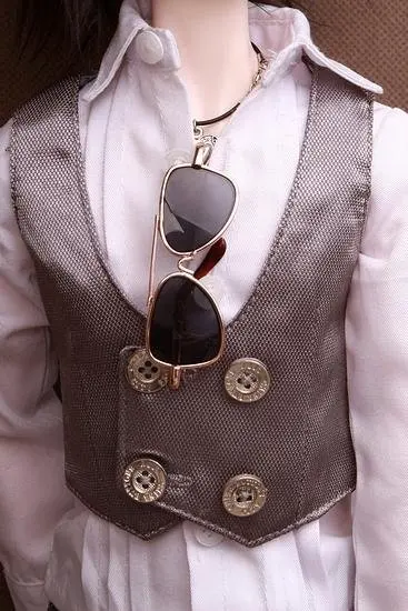 [Wamami] 520# серебряный жилет/брюки/костюм 1/3 SD BJD Dollfie