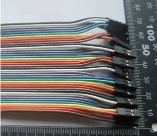 Free shipping 40p Dupont wire dupont cable plated copper cable 2p-2p pin header 2.54mm 20cm