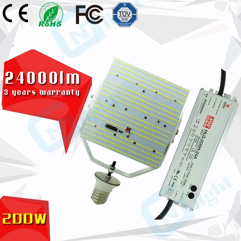 4pcs/lot E39 200W led retrofit kit,Led street light retrofit kit