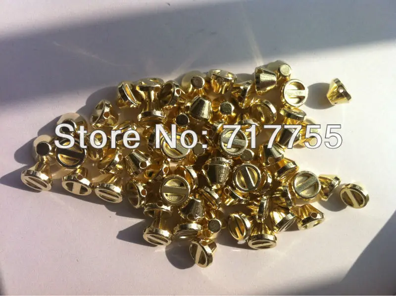 Модная пластиковая лестница spike8mm gold1000pcs/лот шпильки конусовидные бусины ювелирные изделия Одежда Аксессуары швейные клей