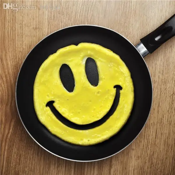 New Arrive Breakfast Mold Smile Shaped Pancakes Silicone Egg Mold Smiley Face Cooking Tools