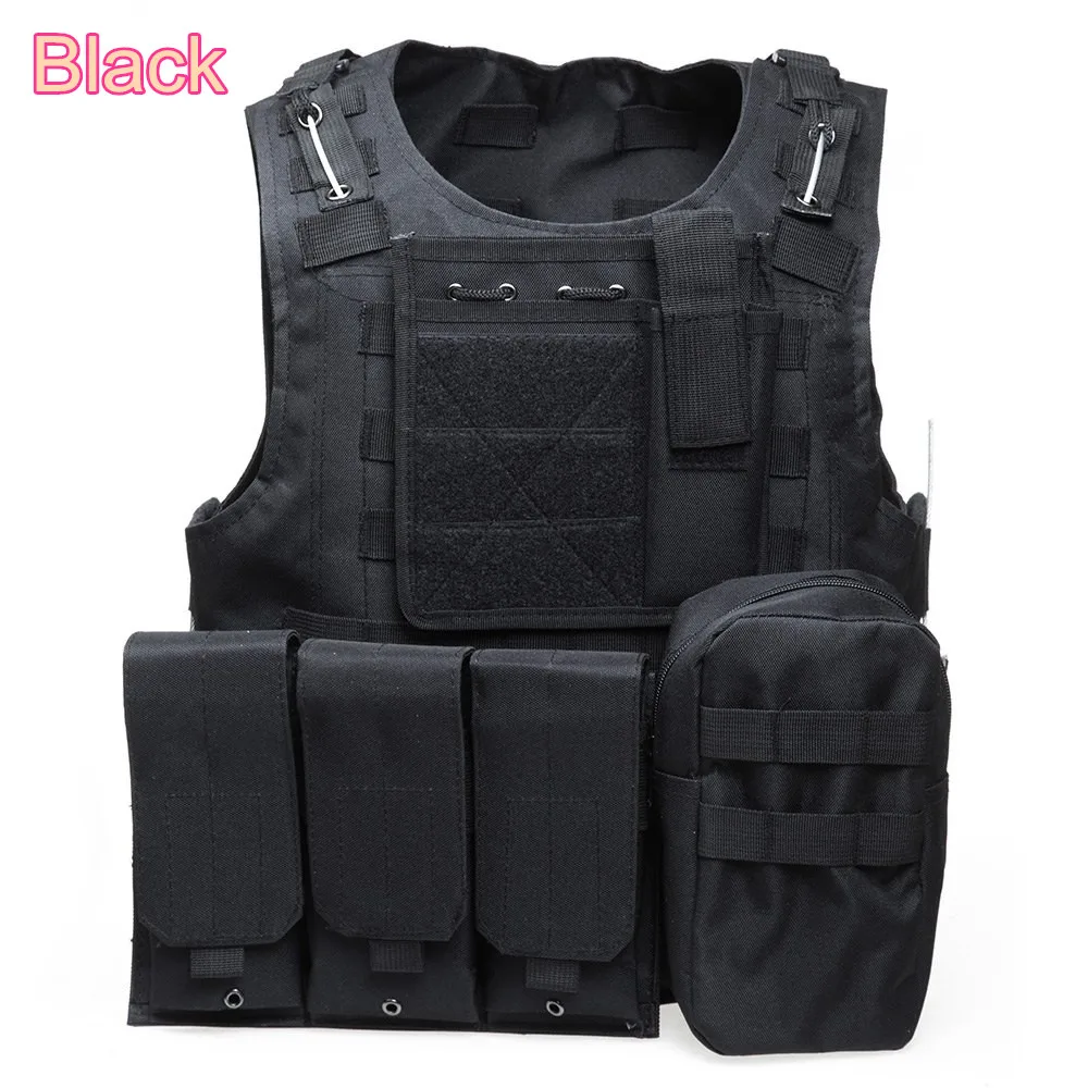 Мультикам Пейнтбол Airsoft Armour Тактический Военная Униформа штурма жилет нескольких Карманы Обучение Охота жилет Защитная одежда