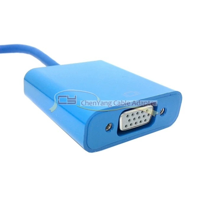 CY VGA внешняя видеокарта дисплей к USB 3,0 кабель адаптер для Win 7 8 XP
