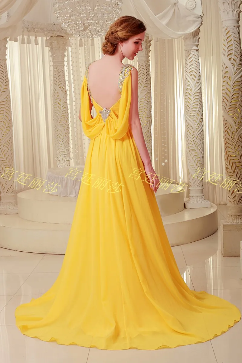 Роскошные Украшенные стразами vestido Формальные невесты шифон Длинные вечерние Выпускной Выходные туфли на выпускной
