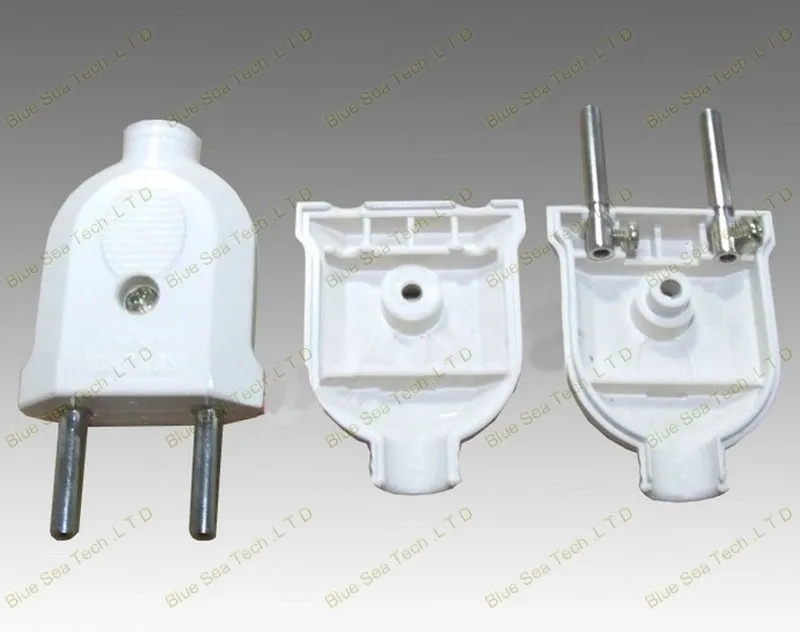 10 шт. белый AC 250 V 10A/16, EN, EU, Круглый 2 Pin 4,0 мм разъем шнура питания, Электрический штекер, съемный штекер бесплатная доставка
