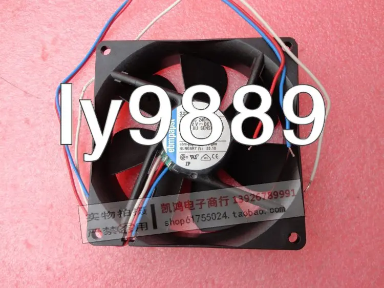 Для новых оригинальных Пособия по немецкому языку EBMPAPST 3412N/2HH 9025 9 см 12 В 2,9 Вт 3-провода+ вентилятор охлаждения
