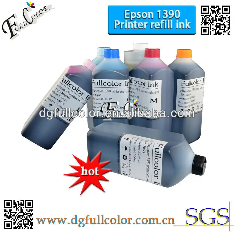 Высокое качество эко-сольвентные чернила совместим с Epson 1390 PU PET термопечать