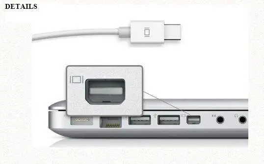 20 шт./лот. Mini displayport DP штекер в VGA кабель адаптер. Адаптер для M.A.C. Разъем M.A.C. Кабель MINI DP для VGA