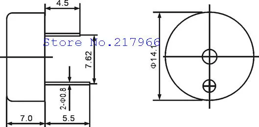 STD-1407B активный пьезо-зуммер 3-24 V