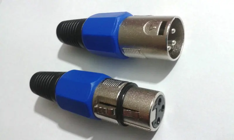 1000 комплектов/партия XLR 3 Pin типа «папа»+ Женский аудио разъемы для микрофона