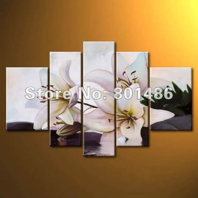 Decorative_painting_Gentle_lilies_2