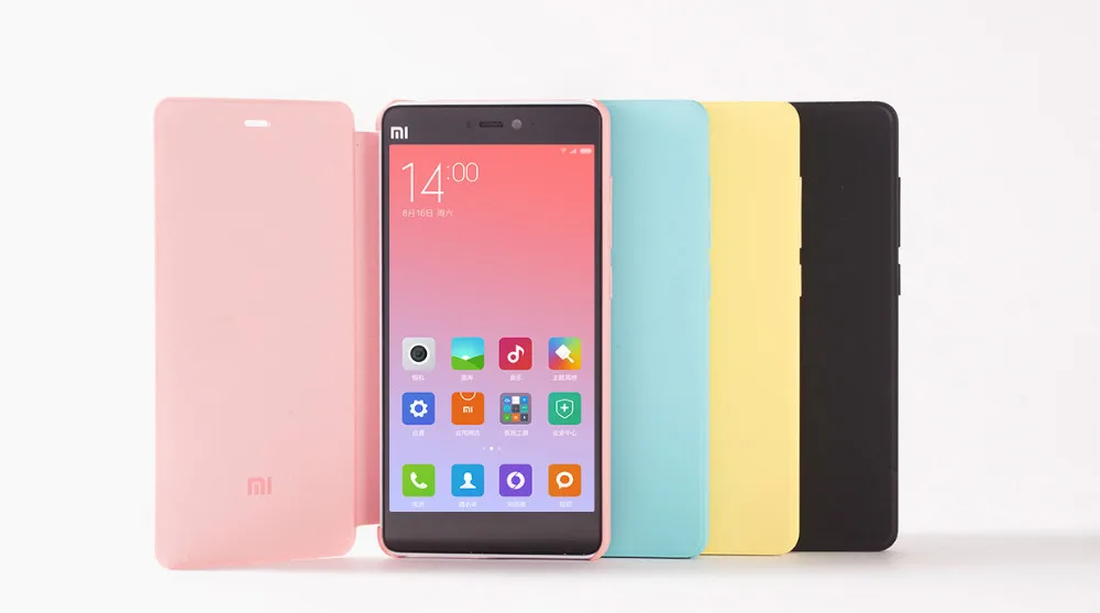 Флип-чехол xiaomi mi4c mi 4c для xiaomi mi 4c smart wake-up Flip кожаный чехол Модный флип-чехол