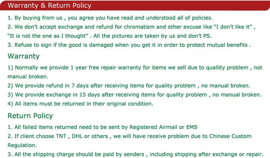 warranty