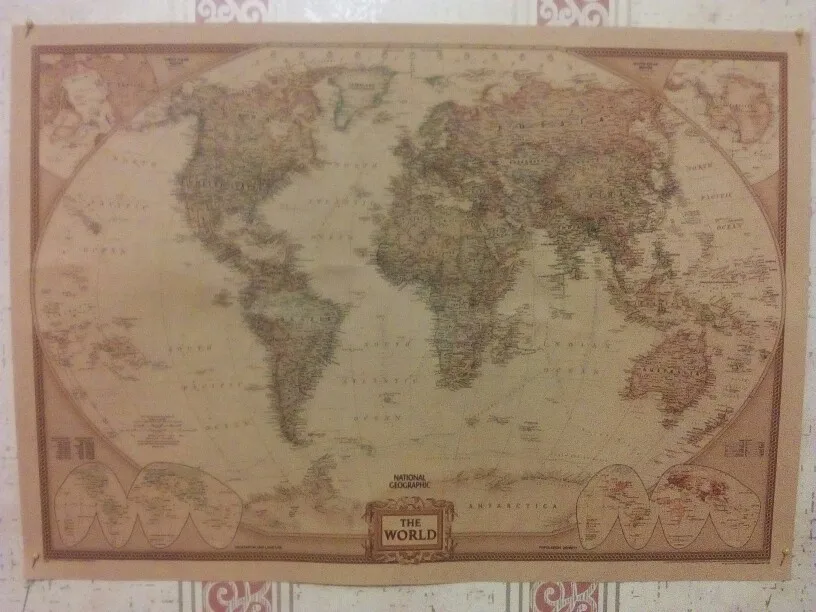 Türtapete türposter türfolie mapa del mundo vintage tarjeta antigua altas no 76