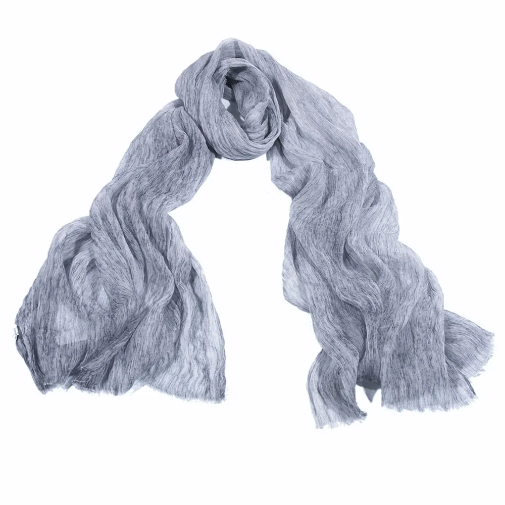 Dark Gray SALUTTO высокое качество бренд шелковый шарф бандана женские шали и мусульманский Британский Стиль Твердые Echarpes Foulards Femme - Цвет: Dark Gray