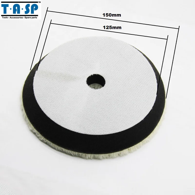 TASP 150mm Twisted Wool Polishing Buffing Pads for Car Polishingin